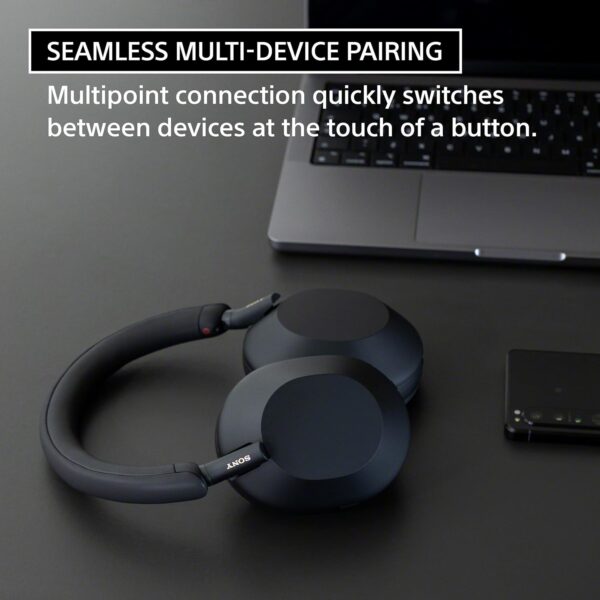 Sony WH-1000XM5 Premium Noise Canceling Headphones, Auto NC Optimizer, 30-Hour Battery, Alexa Voice Control, Midnight Blue