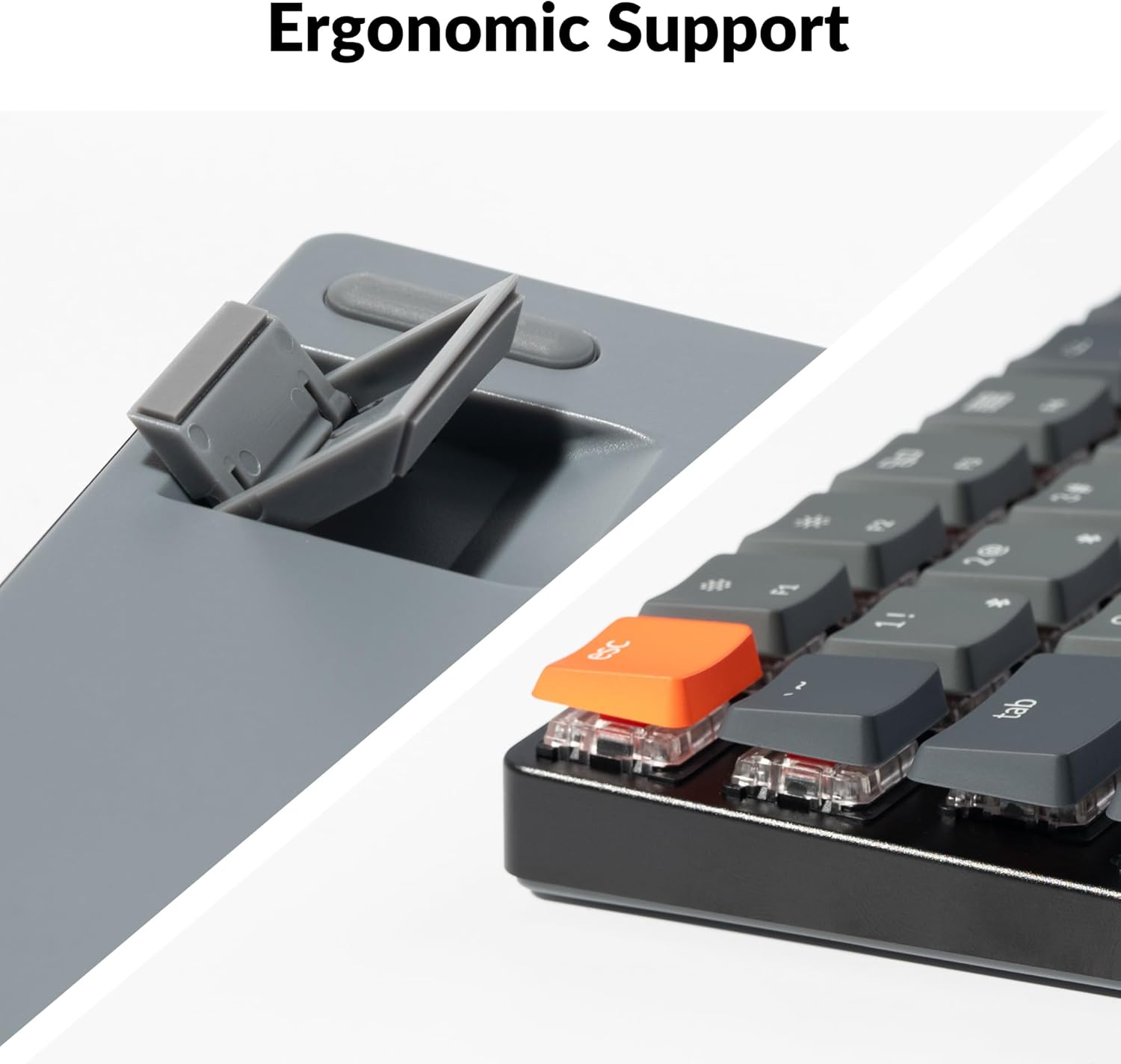 Keychron K3 Version 2, 84 Keys Ultra-Slim Wireless Bluetooth/USB Wired Mechanical Keyboard with White LED Backlit, Low-Profile Keychron Mechanical Red Switch Compatible with Mac Windows