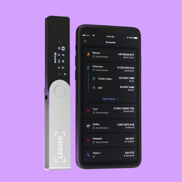 Ledger Nano X (Onyx Black) Crypto Hardware Wallet - Bluetooth - The Best Way to securely Buy, Manage and Grow All Your Digital Assets