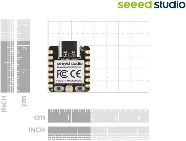 Seeed Studio XIAO ESP32C3 - Tiny MCU Board with Wi-Fi and BLE for IoT Controlling Scenarios. Microcontroller with Battery Charge, Power Efficient, and Rich Interface for Tiny Machine Learning. …