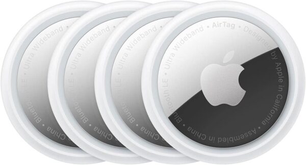 Apple AirTag Tracking Device, 4-Pack (Renewed)