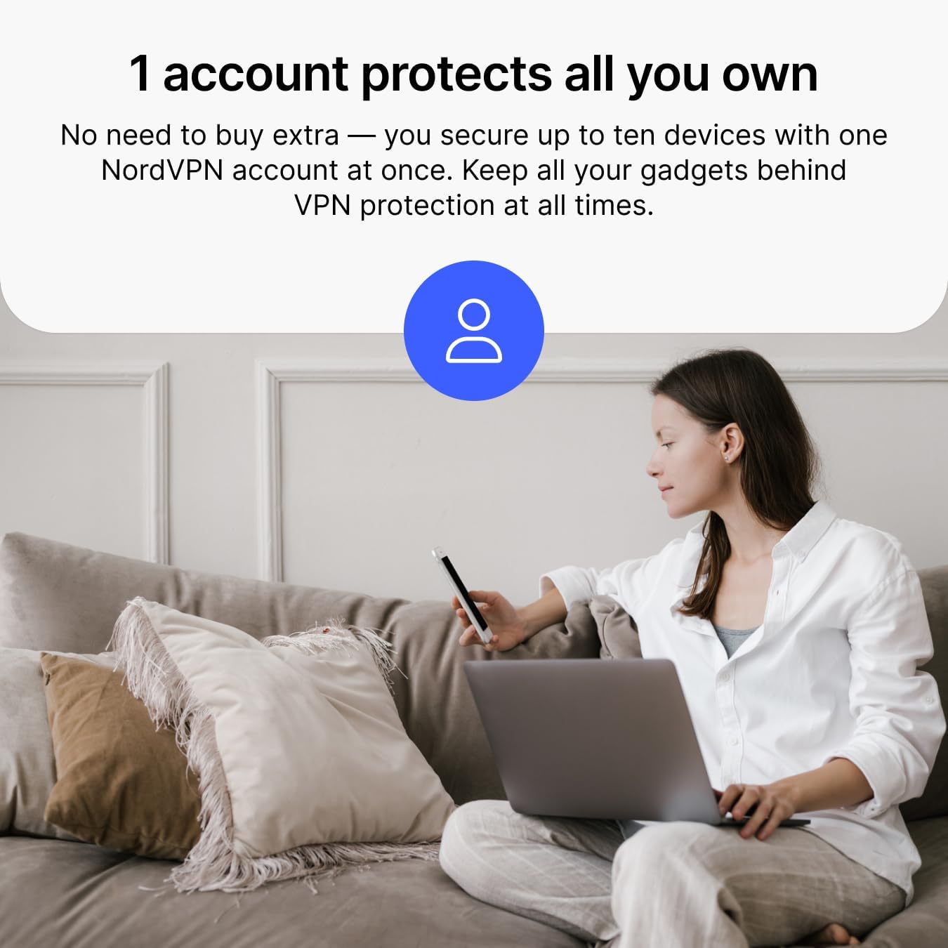 NordVPN Standard, 10 Devices, 1-Year, VPN & Cybersecurity, Digital Code