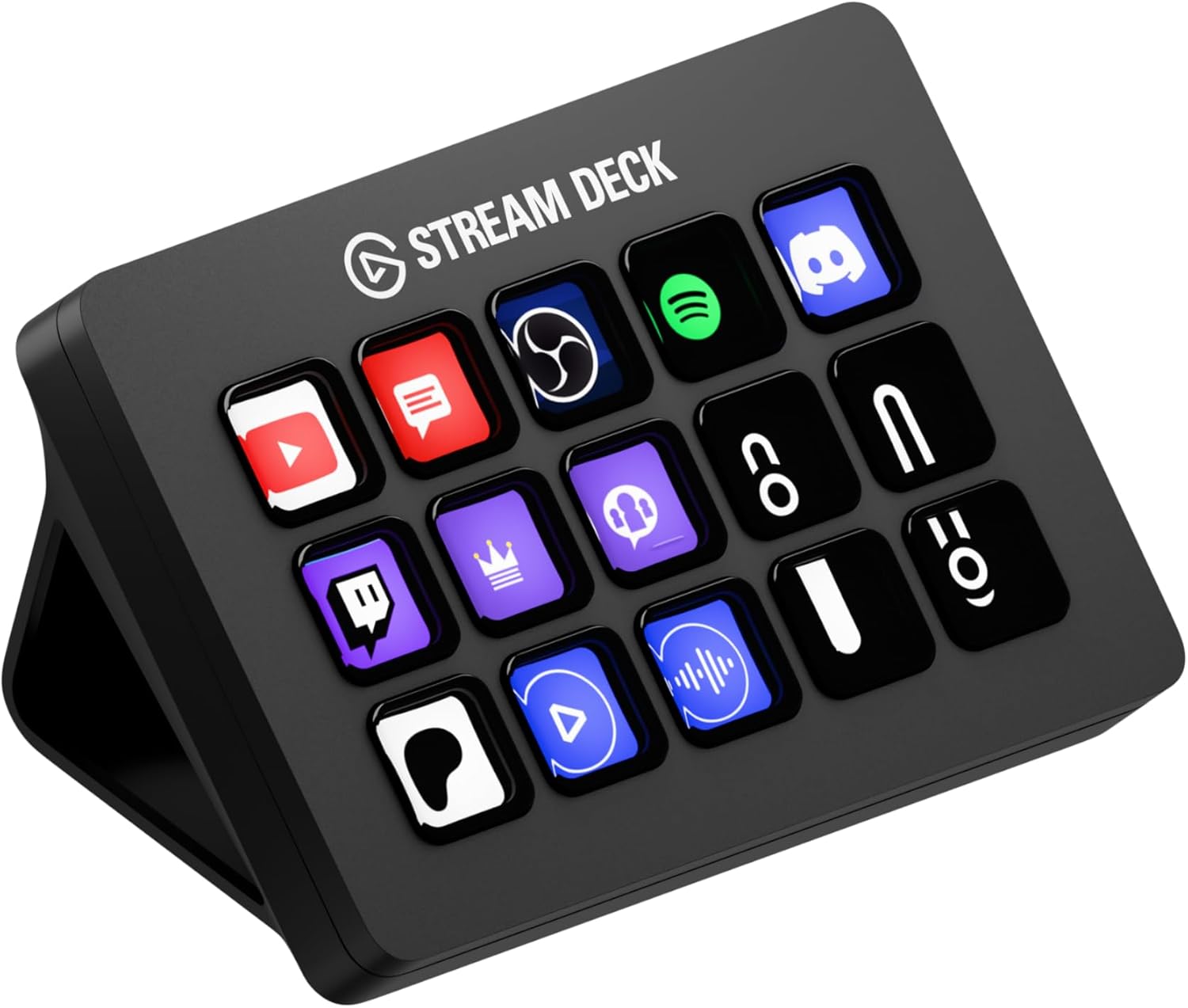 Elgato Stream Deck MK.2 – Studio Controller, 15 macro keys, trigger actions in apps and software like OBS, Twitch, YouTube and more, works with Mac and PC