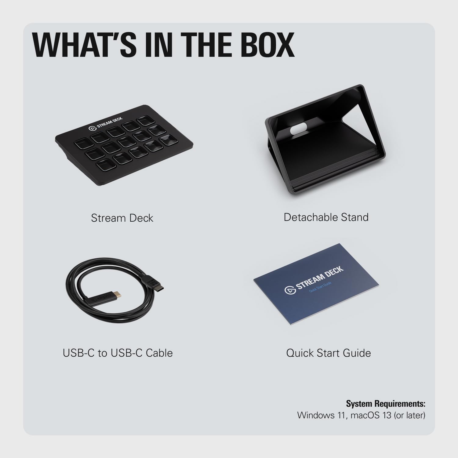 Elgato Stream Deck MK.2 – Studio Controller, 15 macro keys, trigger actions in apps and software like OBS, Twitch, YouTube and more, works with Mac and PC