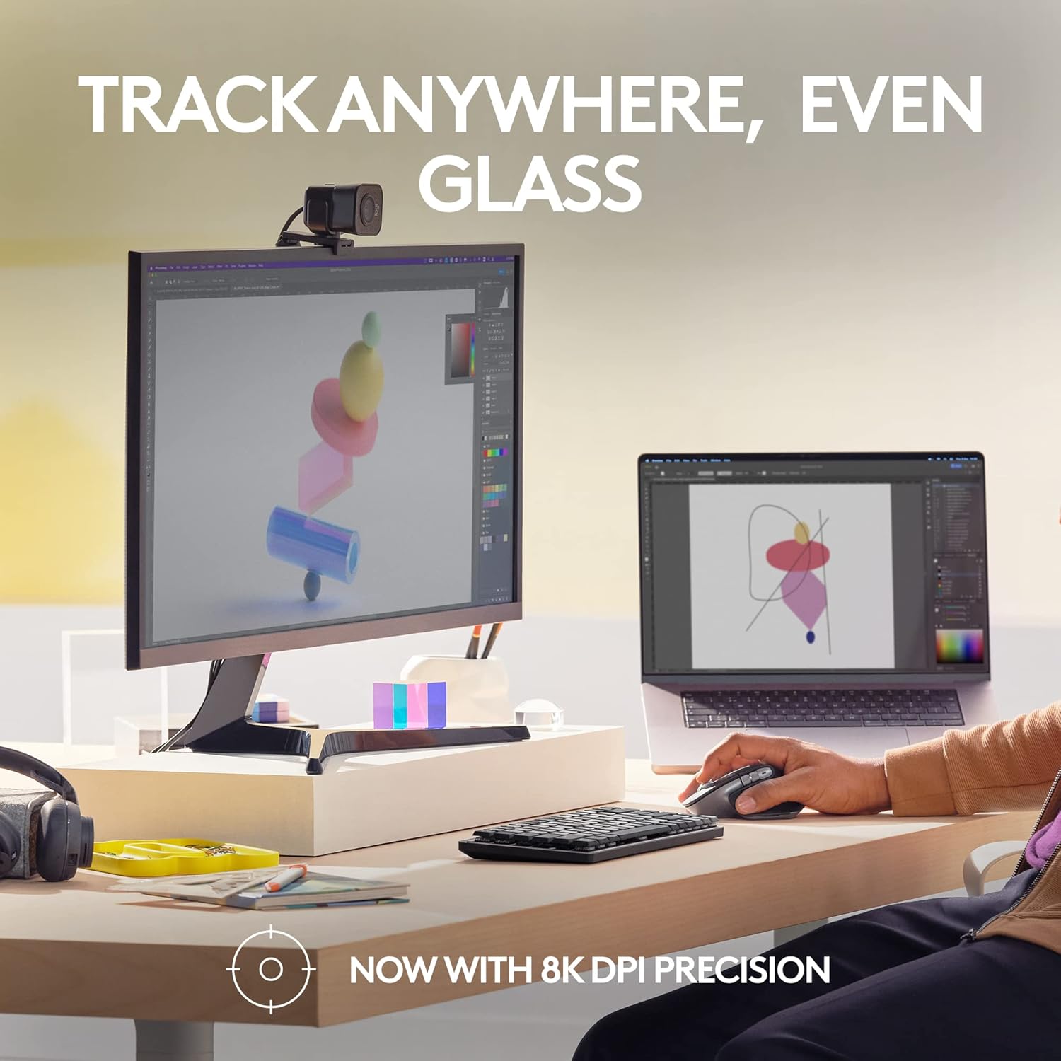 Logitech MX Master 3S for Mac - Wireless Bluetooth Mouse with Ultra-Fast Scrolling, Ergo, 8K DPI, Quiet Clicks, Track on Glass, Customization, USB-C, Apple, iPad - Space Grey