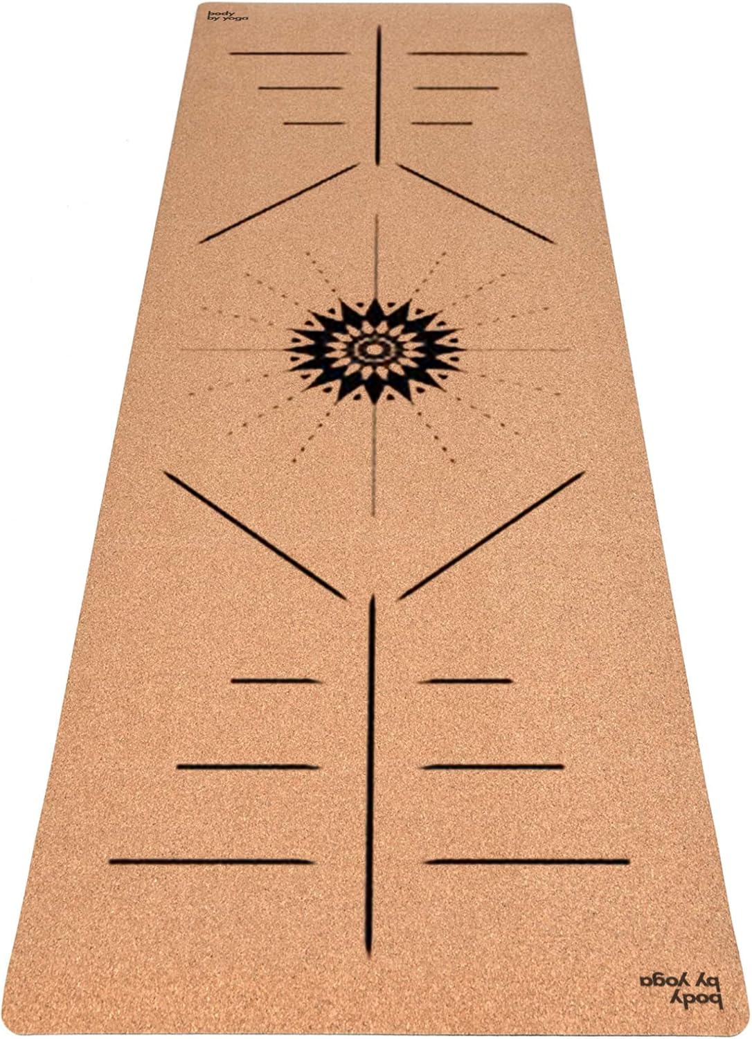 Luxury Cork Yoga Mat - Non Slip, Extra Thick Grip. Thicker, Longer, and Wider for More Comfort and Support. Tough Enough For Hot Yoga. Natural, Non Toxic, and Eco Friendly. Optional Alignment Lines.