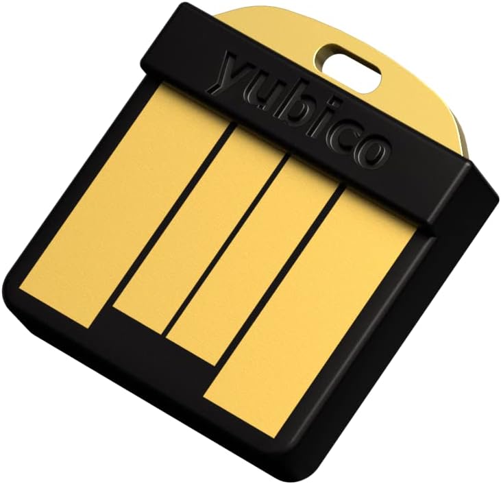Yubico - YubiKey 5 Nano - Multi-Factor authentication (MFA) Security Key and passkey, Connect via USB-A, Compact Size, FIDO Certified - Protect Your Online Accounts