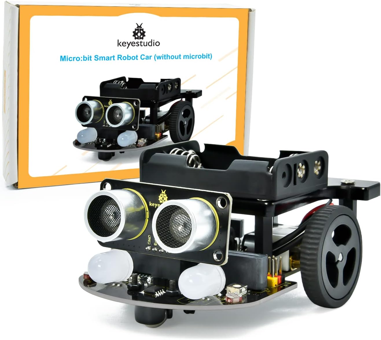 KEYESTUDIO Micro:bit V2 Robot Starter Kit (without Microbit) for Makecode and Python