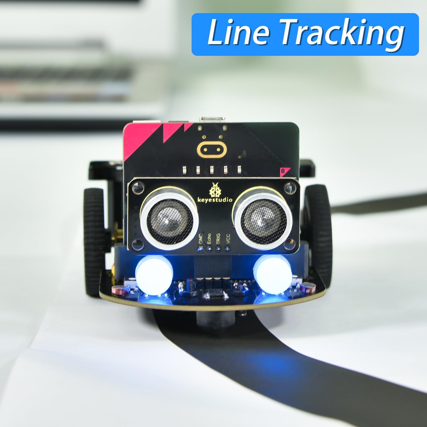 KEYESTUDIO Micro:bit V2 Robot Starter Kit (without Microbit) for Makecode and Python