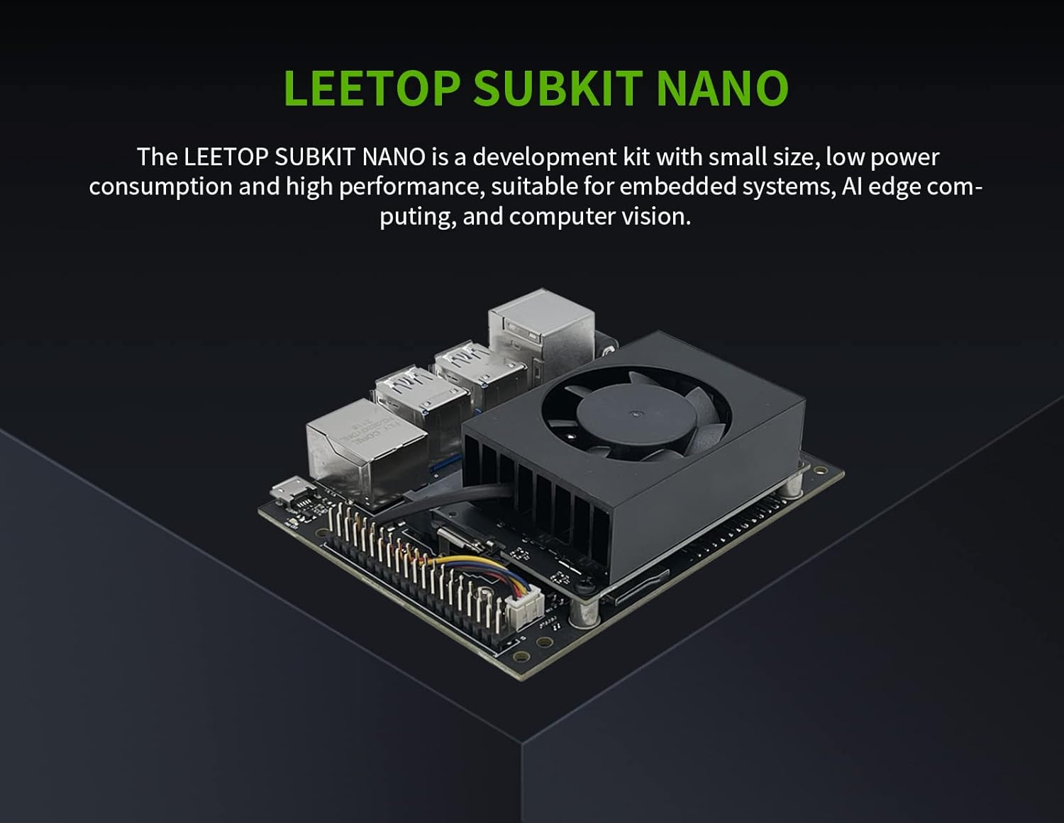 Jetson Nano Developer Kit 16G eMMC onboard for AI Machine Learning (4GB RAM 16GB eMMC)