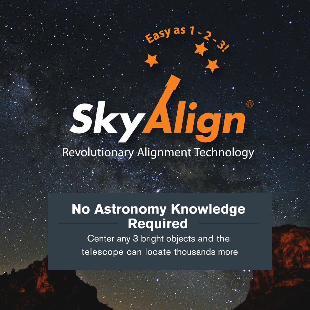 Celestron NexStar 5SE Computerized Telescope – 5-Inch Schmidt-Cassegrain Optical Tube – Fully Automated GoTo Mount with SkyAlign – Ideal for Beginners and Advanced Users – 40,000+ Object Database