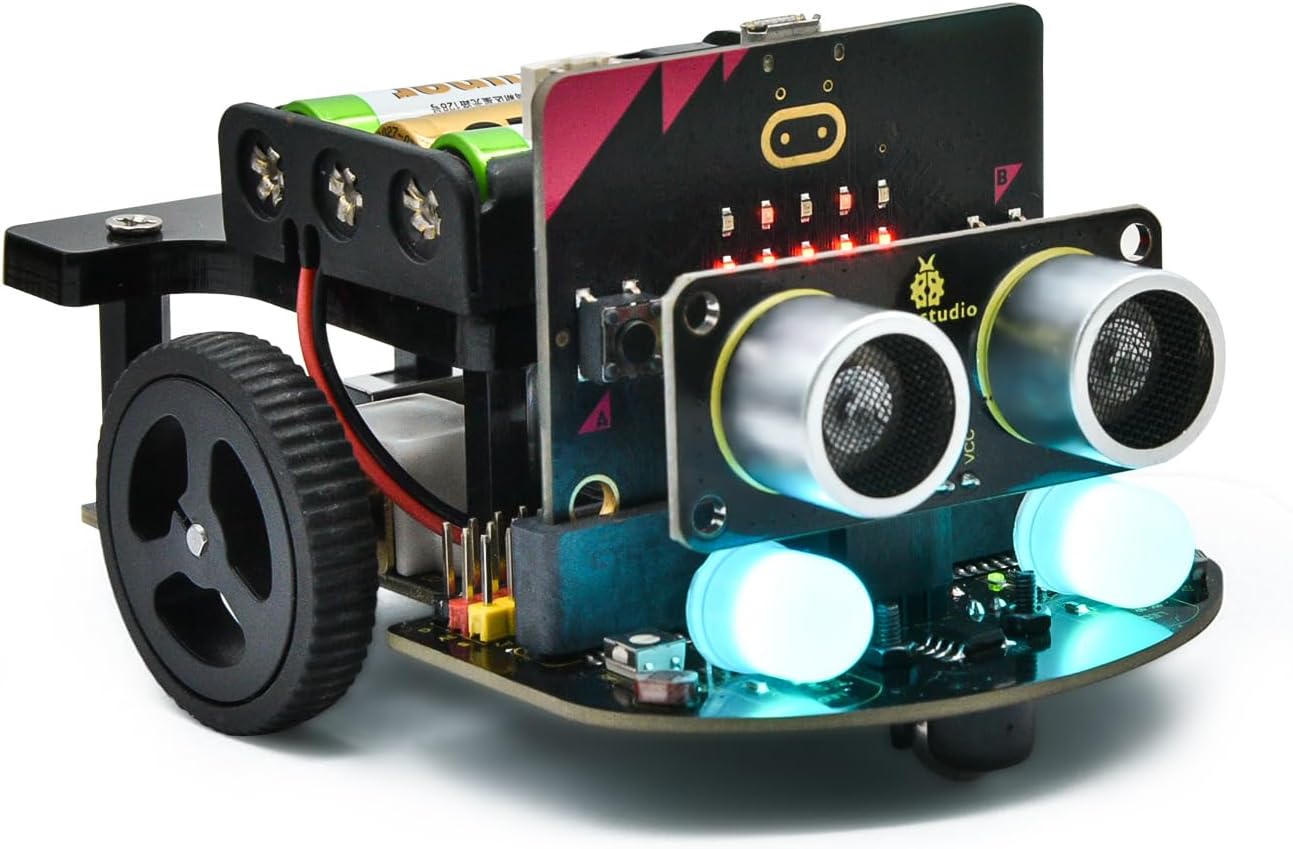 KEYESTUDIO Micro:bit V2 Robot Starter Kit (without Microbit) for Makecode and Python
