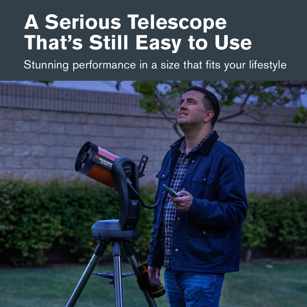 Celestron NexStar 5SE Computerized Telescope – 5-Inch Schmidt-Cassegrain Optical Tube – Fully Automated GoTo Mount with SkyAlign – Ideal for Beginners and Advanced Users – 40,000+ Object Database