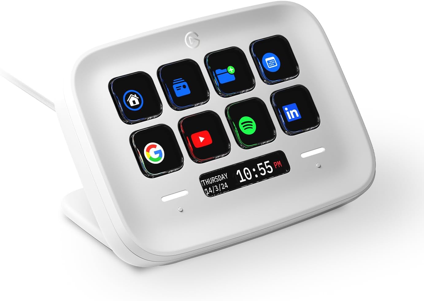 Elgato Stream Deck Neo – 8 Customizable Keys, 2 Touch Points, Speed Through Tasks & Workflows - Control Word, Excel, PowerPoint, Teams, Zoom, Spotify and more, Drag-’n-Drop Setup - Works with Mac & PC
