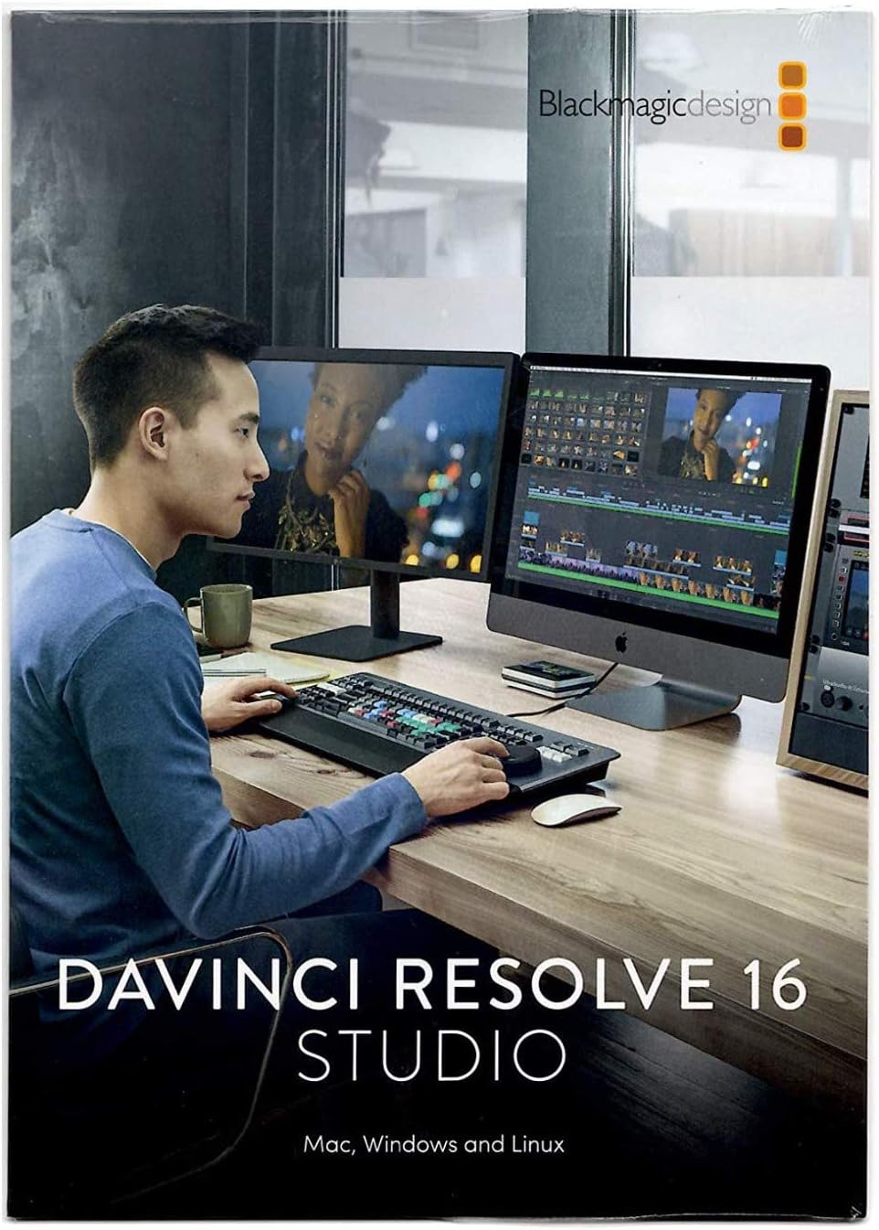 Blackmagic Design Davinci Resolve Studio (Activation Key) with Davinci Resolve Speed Editor Bundle (2 Items)