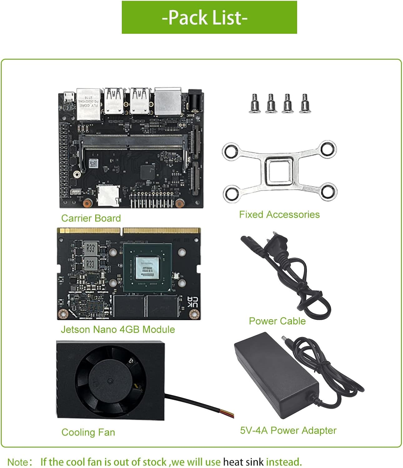 Jetson Nano Developer Kit 16G eMMC onboard for AI Machine Learning (4GB RAM 16GB eMMC)