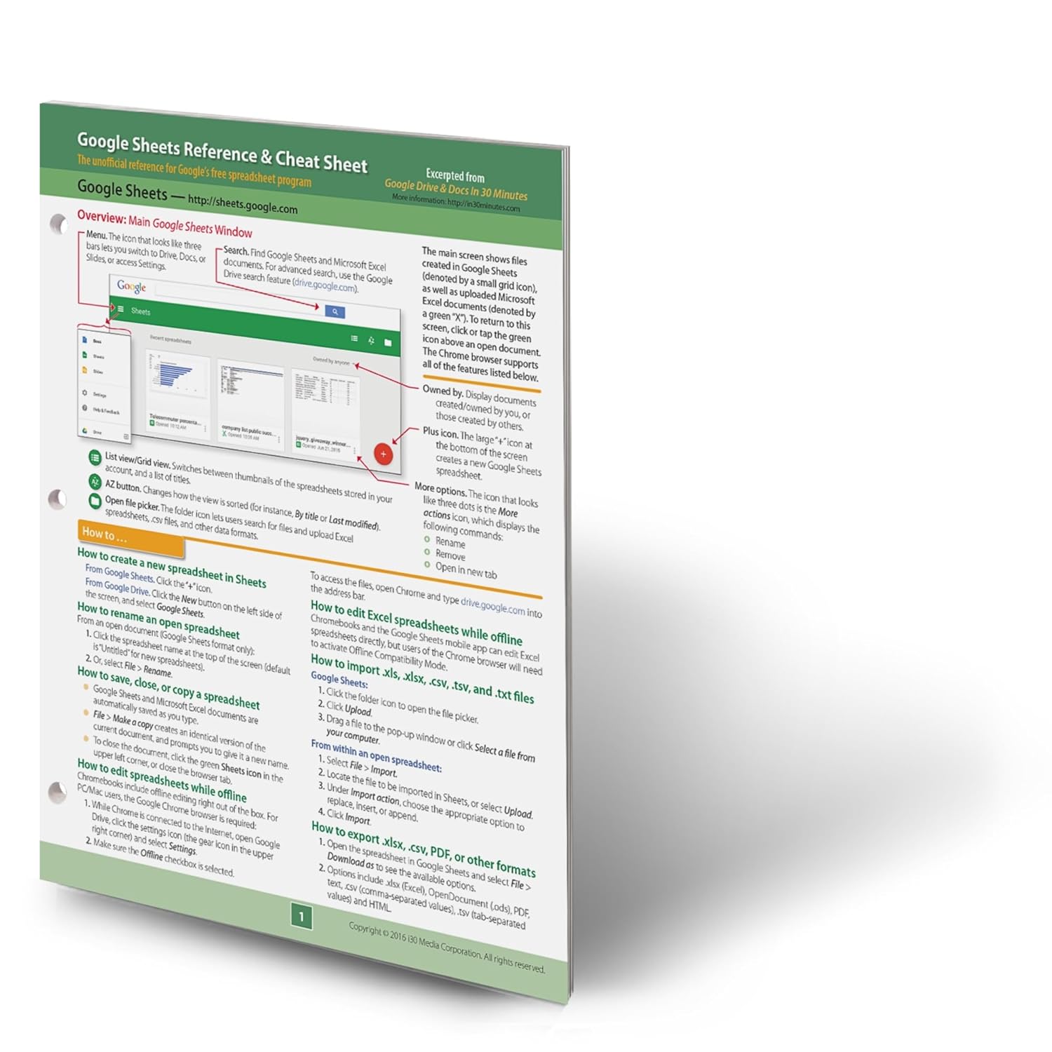 Google Sheets Reference and Cheat Sheet: The unofficial cheat sheet reference for Google's free online spreadsheet application