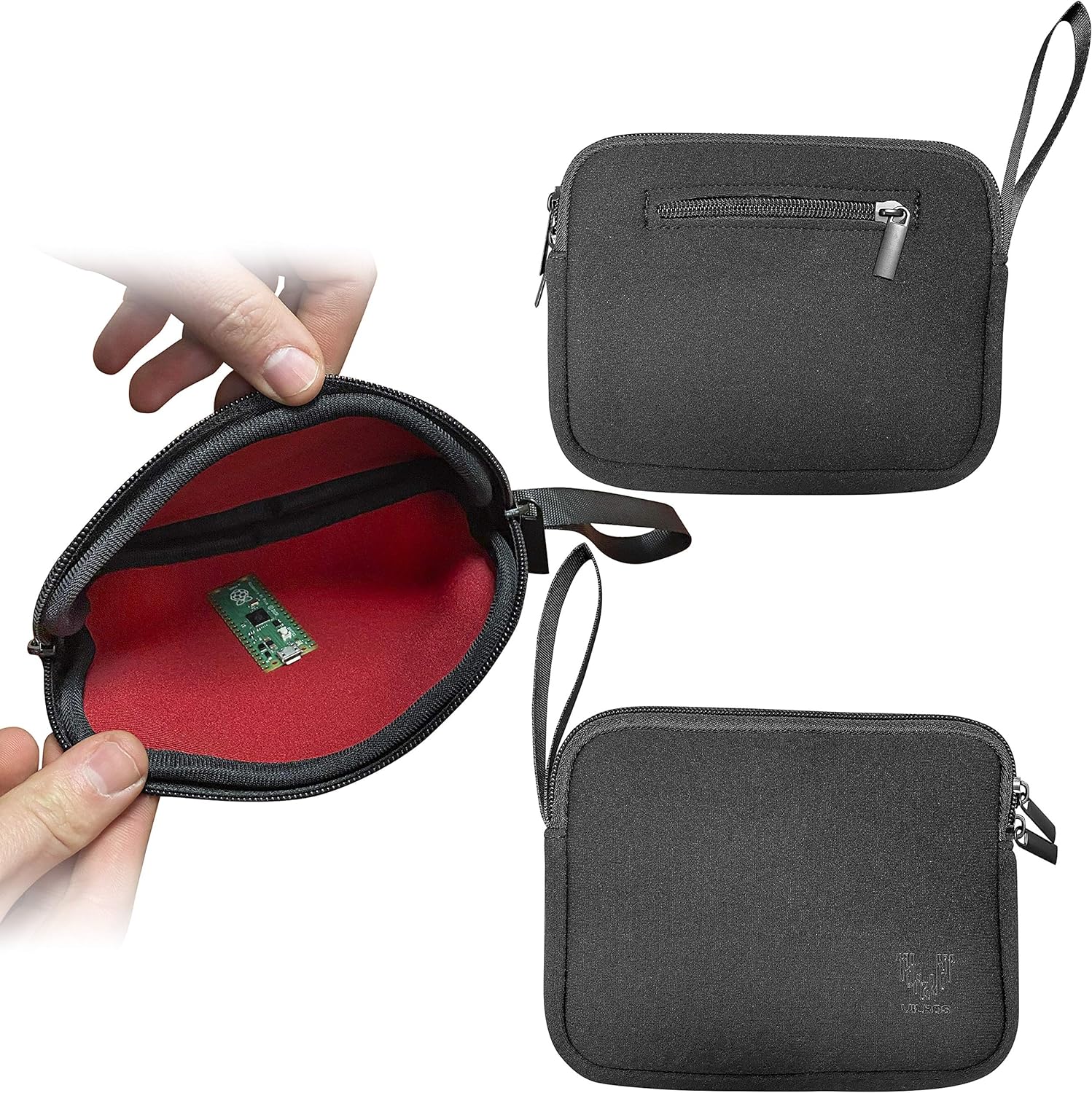 Vilros Raspberry Pi Zero 2 W Basic Starter Kit with Muti Purpose Case -Incudes Pi Zero 2 W Board, Multi Use Case, Power Supply, HDMI-USB Adapters and More (Black)