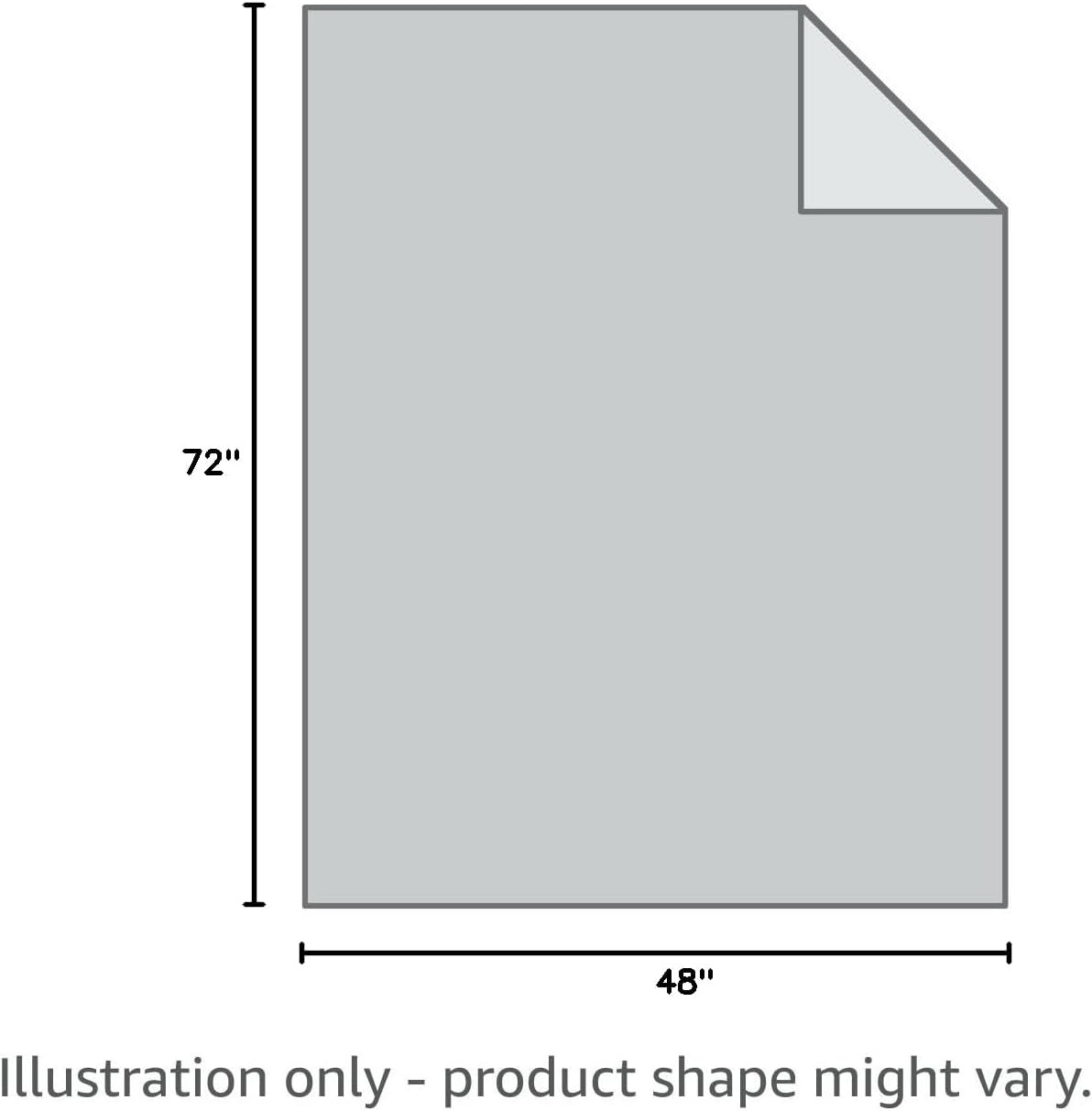 Topblan Weighted Blanket for Adults 12lbs, Breathable Cooling Weighted Blanket for Sleeping, Soft Heavy Microfiber Material with Glass Beads Blanket for All Season, Sofa Bed, 48"x72" Twin Size,Grey