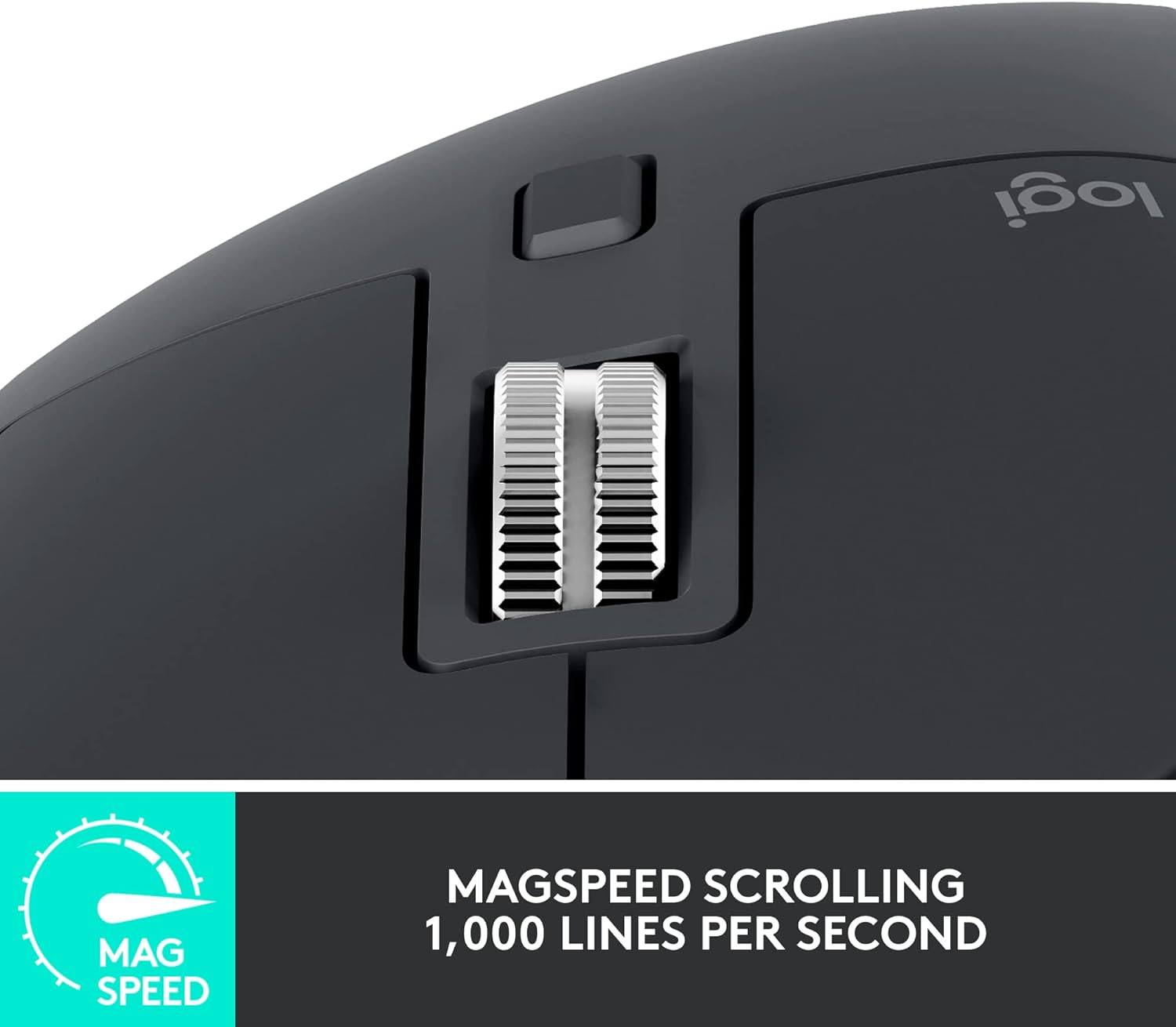 Logitech MX Master 3S Performance Wireless Mouse - Graphite With Bolt Reciever