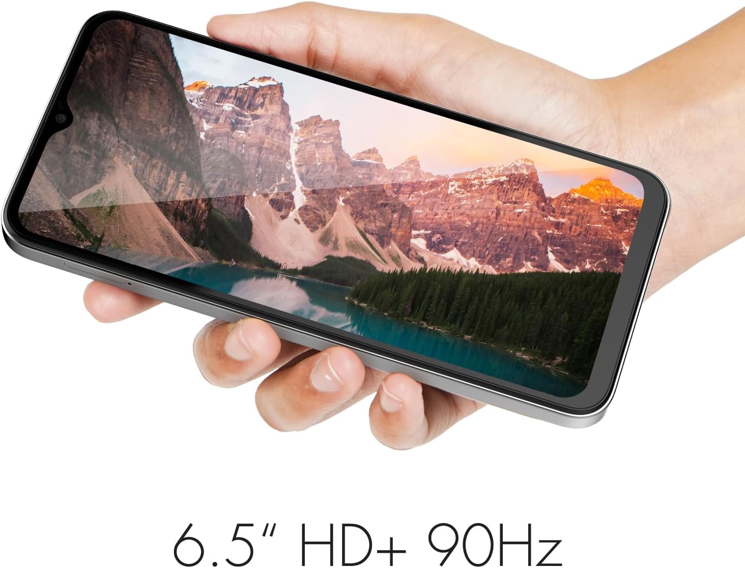 NUU A15 Cell Phone 4GB + 128GB, Unlocked for Mint, Metro, T-Mobile, Qlink and More, Perfect for Teenagers, Dual SIM 4G, Octa-Core Helio G36 2.2GHz 6.5" HD+, Android 13, White, US Warranty