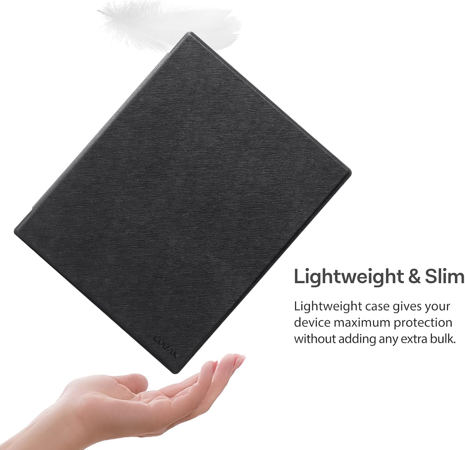 CoBak Case for Remarkable 2 Paper Tablet - Lightweight and Hard Back Shell Protective Book Folio Cover with Built-in Pen Holder - for 10.3" 2020 Released (Black)