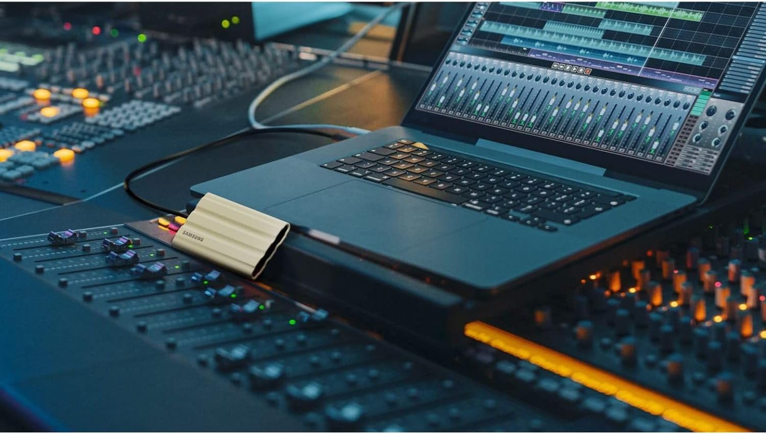 SAMSUNG MU-PE4T0S T7 4TB Shield Portable SSD, USB 3.2, Black (2-Pack)