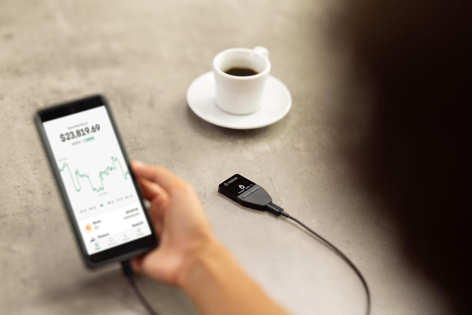 3 of Trezor Safe 3 - Passphrase & Secure Element Protected Crypto Hardware Wallet - Buy, Store, Manage Digital Assets Simply and Safely