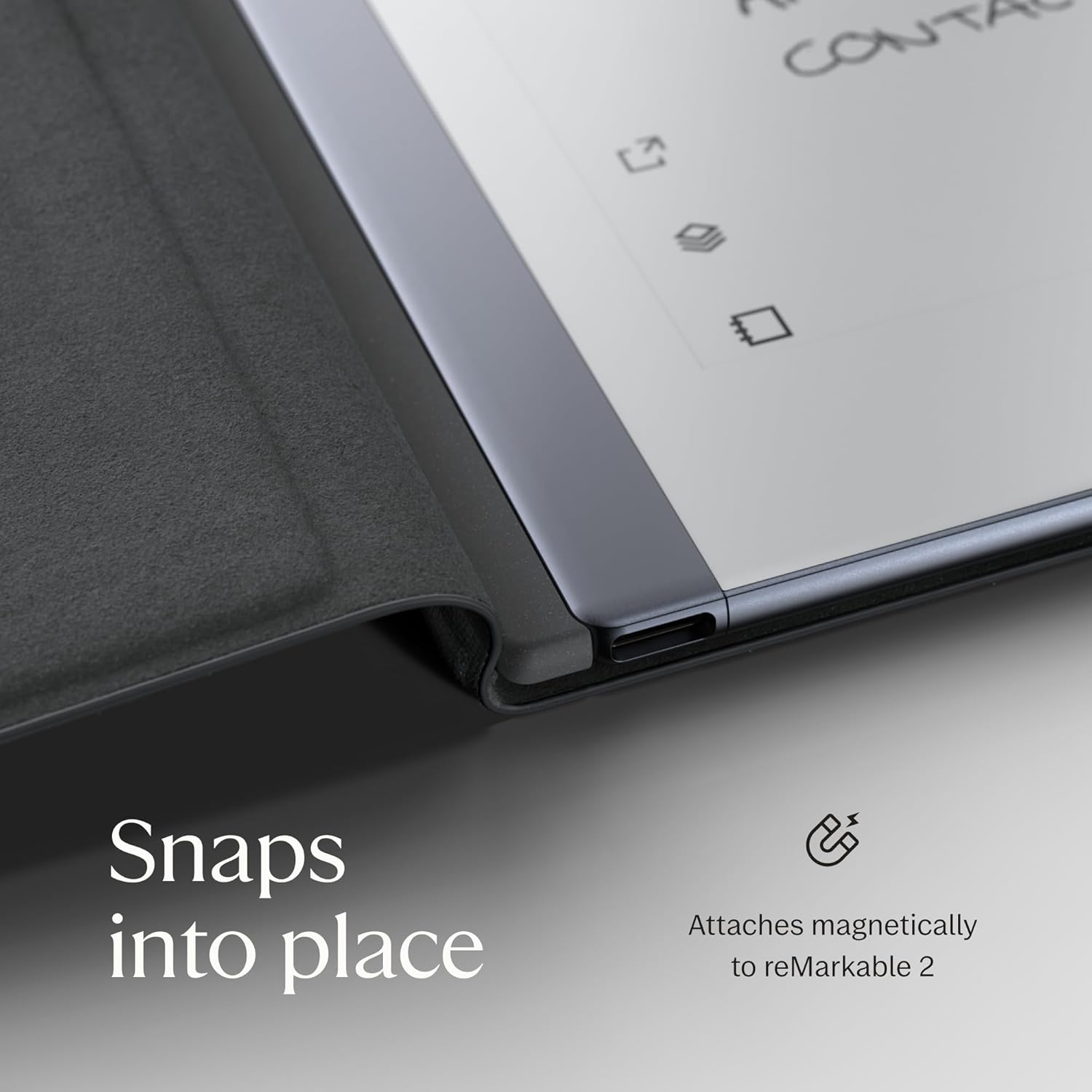 Book Folio – Official reMarkable 2 Cover | Slim, Premium Leather Folio in Sepia Brown | Stylish Protection for Your rM 2 Tablet | Not Compatible with Paper Pro