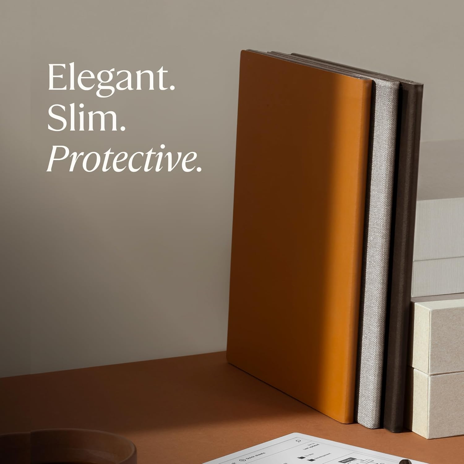 Book Folio – Official reMarkable 2 Cover | Slim, Premium Leather Folio in Sepia Brown | Stylish Protection for Your rM 2 Tablet | Not Compatible with Paper Pro