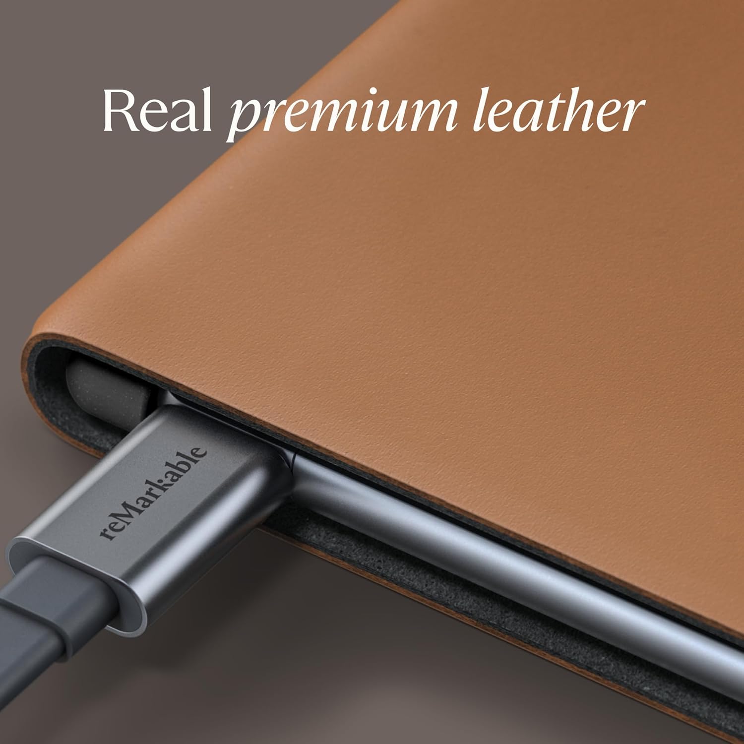 Book Folio – Official reMarkable 2 Cover | Slim, Premium Leather Folio in Sepia Brown | Stylish Protection for Your rM 2 Tablet | Not Compatible with Paper Pro