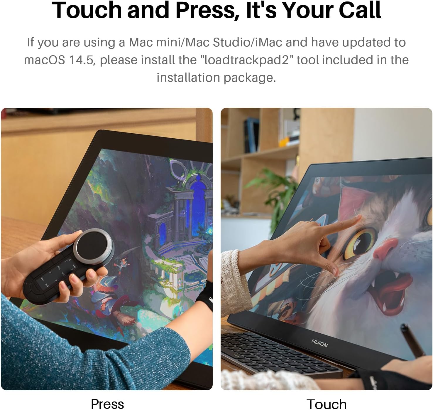 HUION KAMVAS Pro 24 (Gen 3) Touch Drawing Tablet with Screen, 4K UHD Graphic Drawing Display with Dual 16384 Pen Pressure Stylus, PenTech 4.0, 99% Adobe RGB, Wireless Keydial, 23.8 Inch Monitor