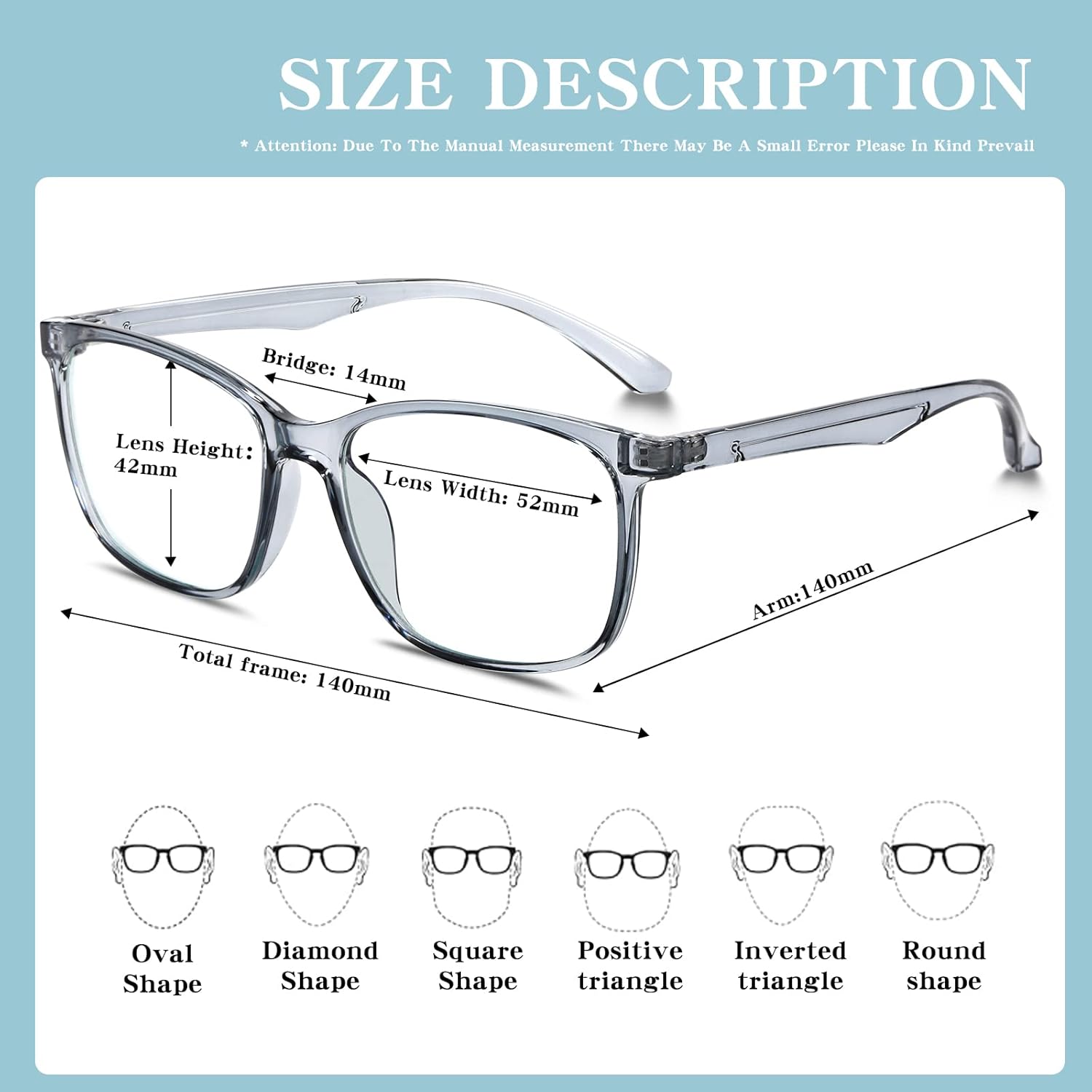 Oilway Blue-Light Blocking Glasses for Women Men - 3Pack Computer Reading/Gaming/TV/Phones Glasses Anti Eyestrain
