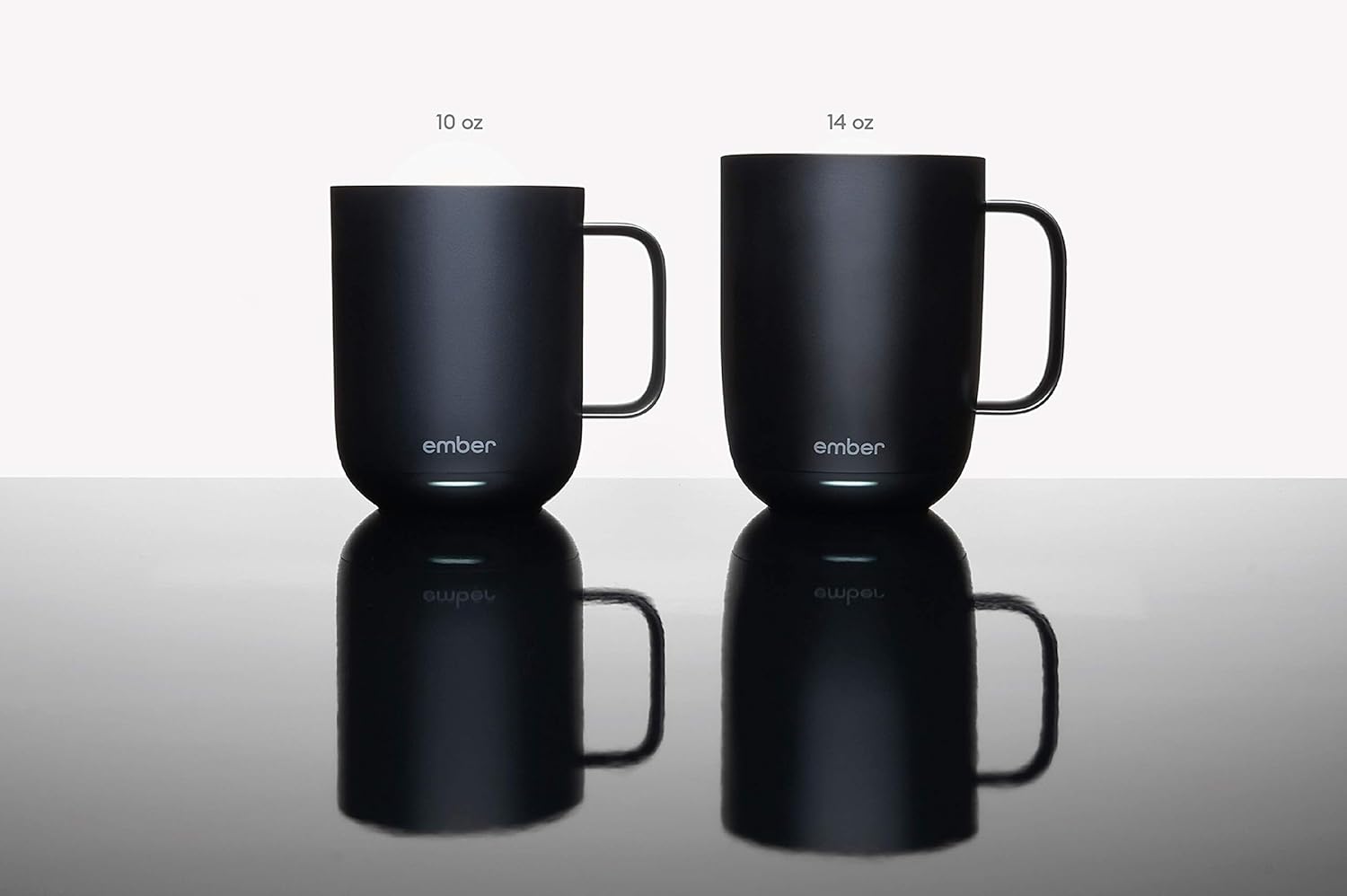 Ember Temperature Control Smart Mug, 14 oz, 1-hr Battery Life, Black - App Controlled Heated Coffee Mug