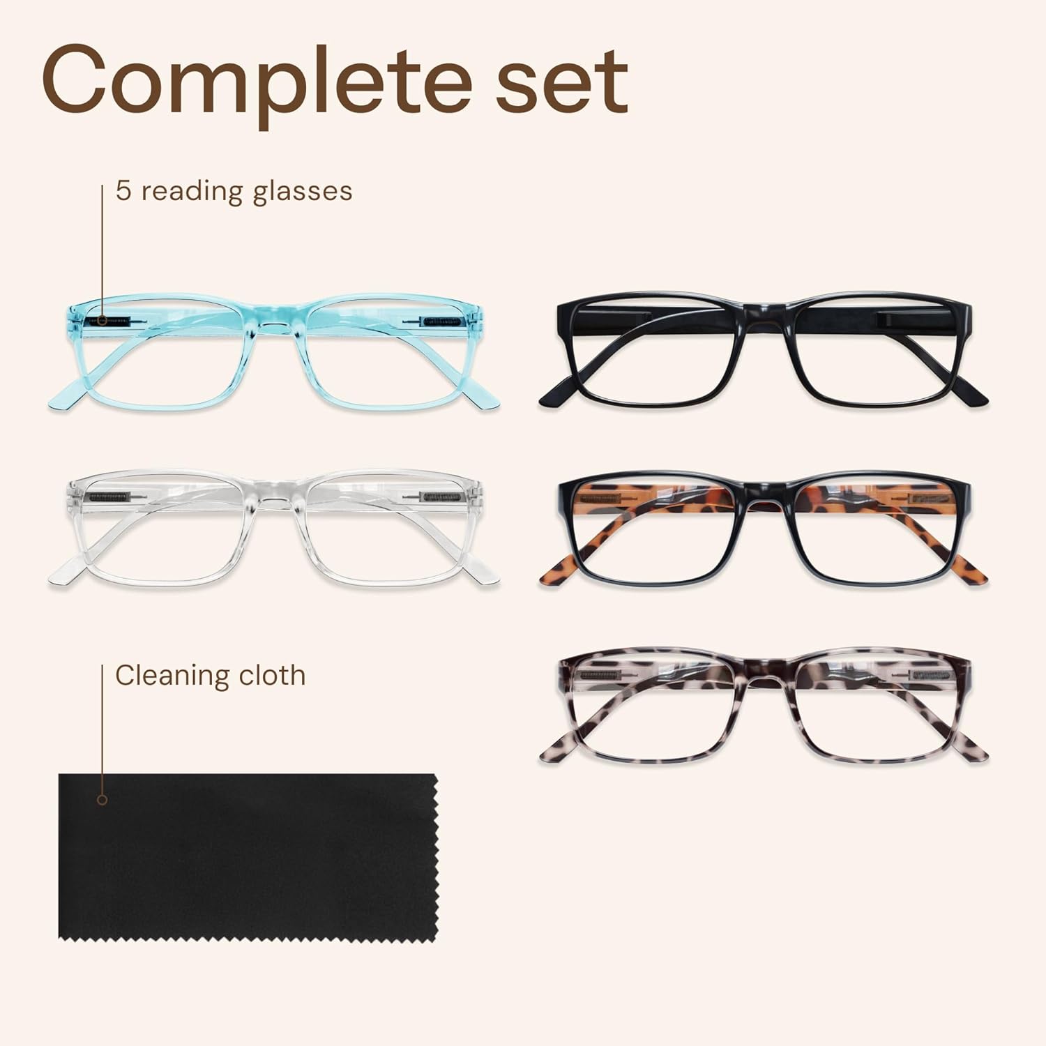 Gaoye 2.0 Professional Reading Glasses for Women for All Day - Computer Readers with Blue Light Protection - Value Pack