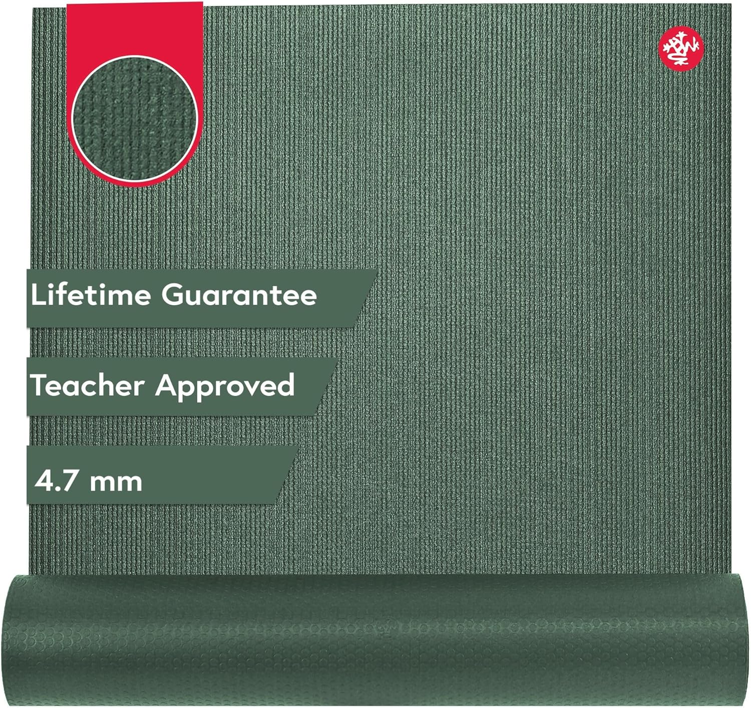 Manduka PROlite Yoga Mat 4.7mm | Lifetime Durability | Hygienic Construction | Teacher Approved