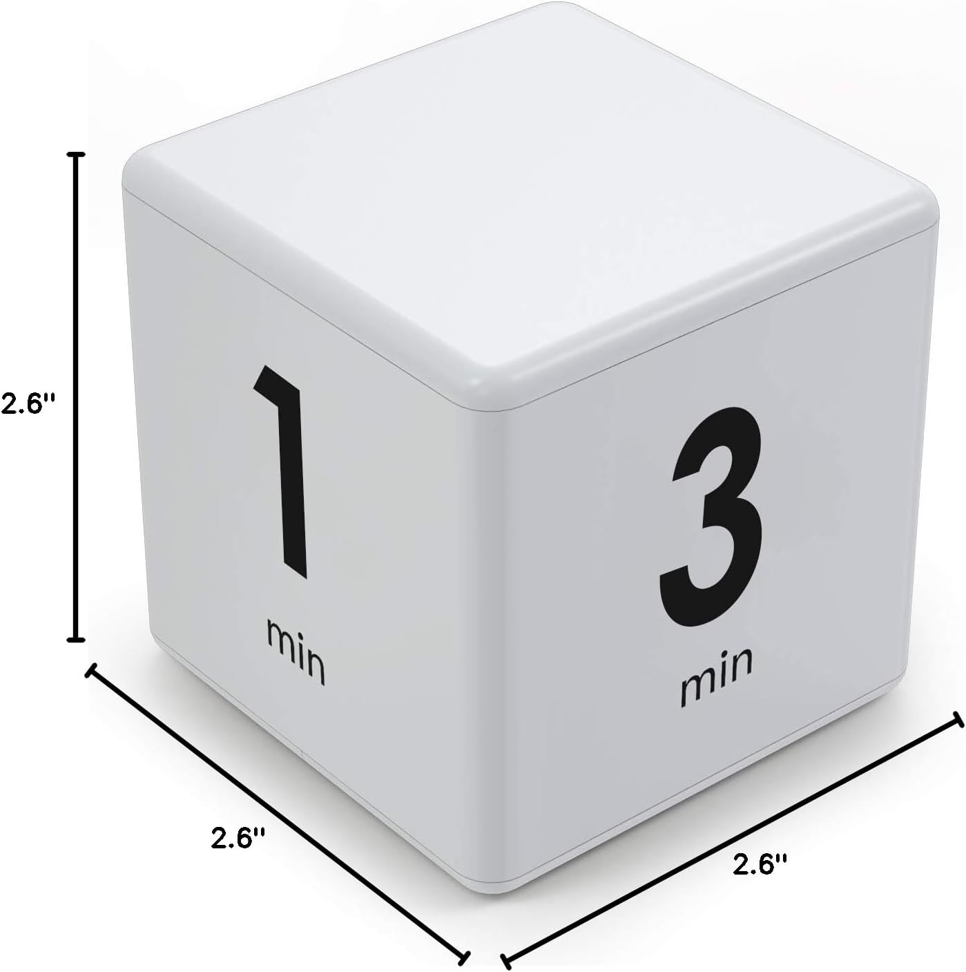 Cube Timer,Pretmess Gravity Flip Kitchen Timer for Time Management and Countdown Settings 1-3-5-10 Minutes