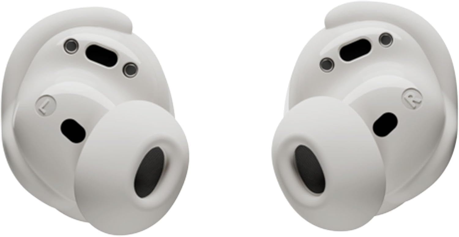 Bose QuietComfort Wireless Noise Cancelling Earbuds, Lifestyle Bluetooth Earbuds with Active Noise Cancellation, Up to 8.5 Hours of Battery Life with Green Extreme Portable Charger (White Smoke)