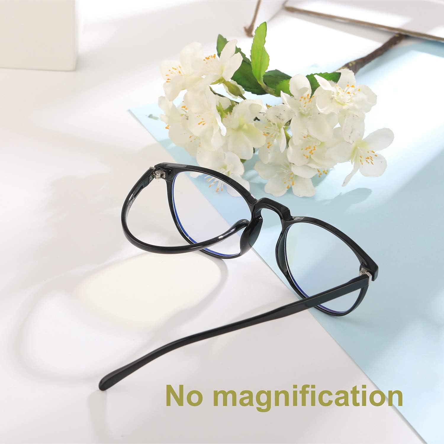 Blue Light Blocking Glasses Women/Men,Retro Round Anti Eyestrain Computer Gaming Glasses(2Pack)