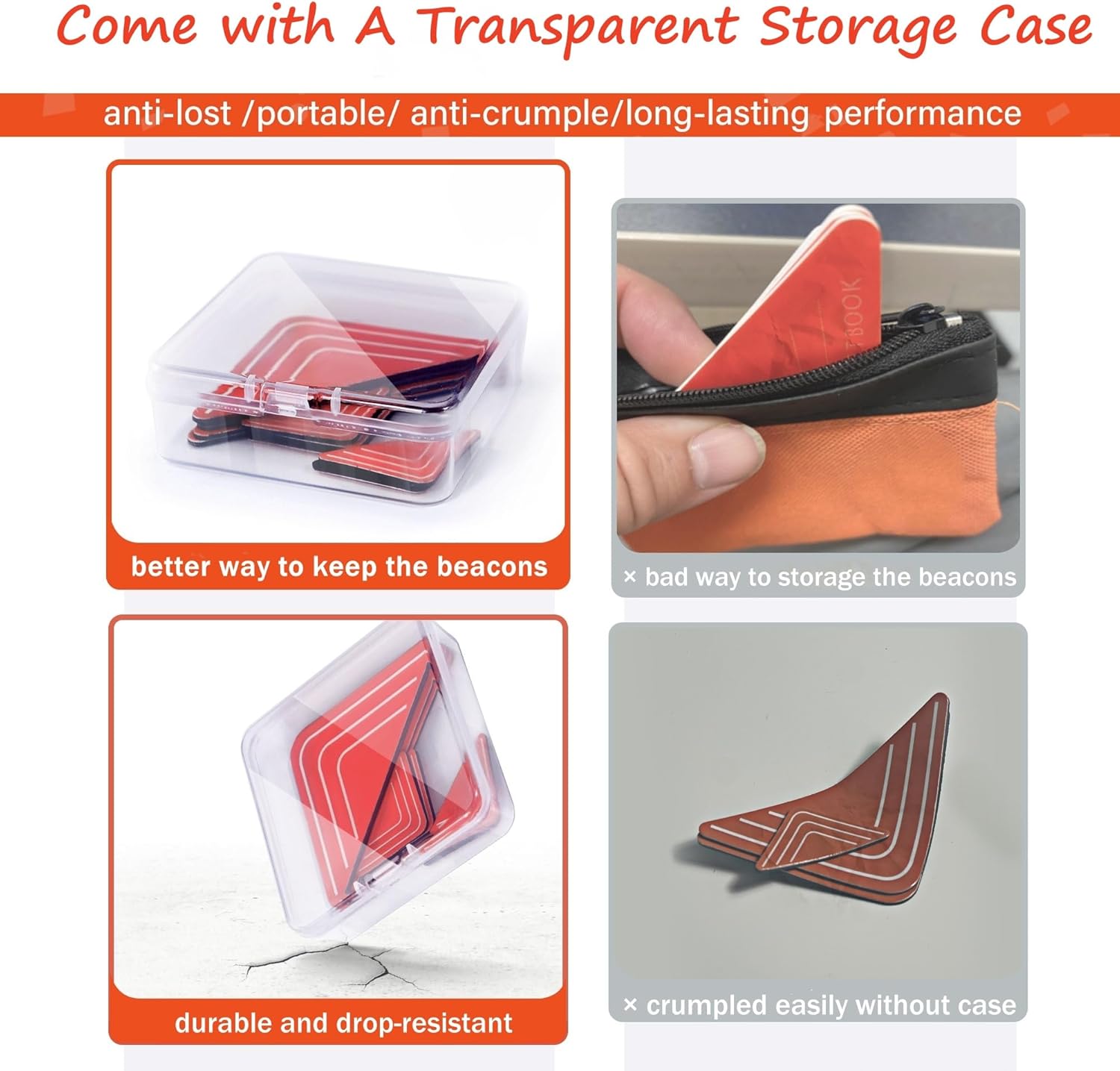 Beacons for Rocket Book- 2 Size, 10pieces Set with A Protective Case - Reusable Stickers Help to Digitize Upload Your Whiteboard Notes