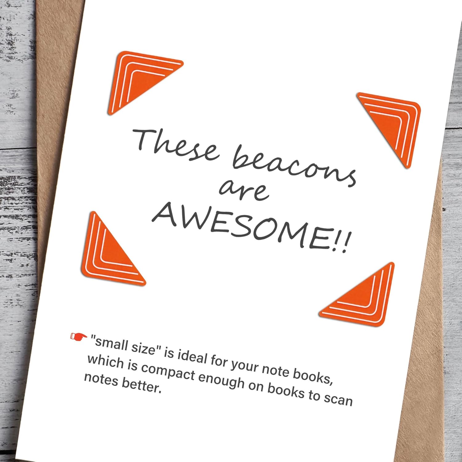 Beacons for Rocket Book- 2 Size, 10pieces Set with A Protective Case - Reusable Stickers Help to Digitize Upload Your Whiteboard Notes