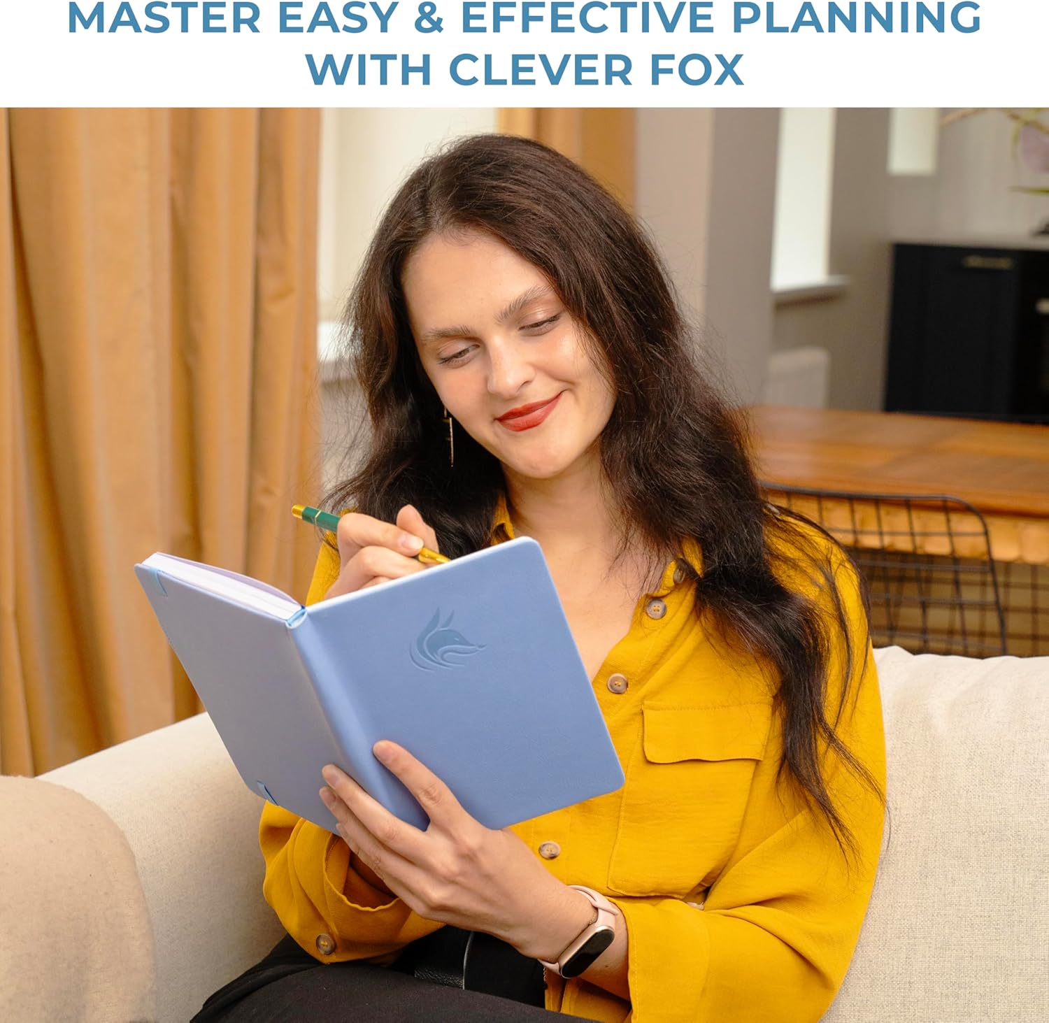 Clever Fox Planner Schedule – Undated Weekly & Monthly Life Planner with Time Slots, Appointment Book & Daily Organizer, A5 (Periwinkle)