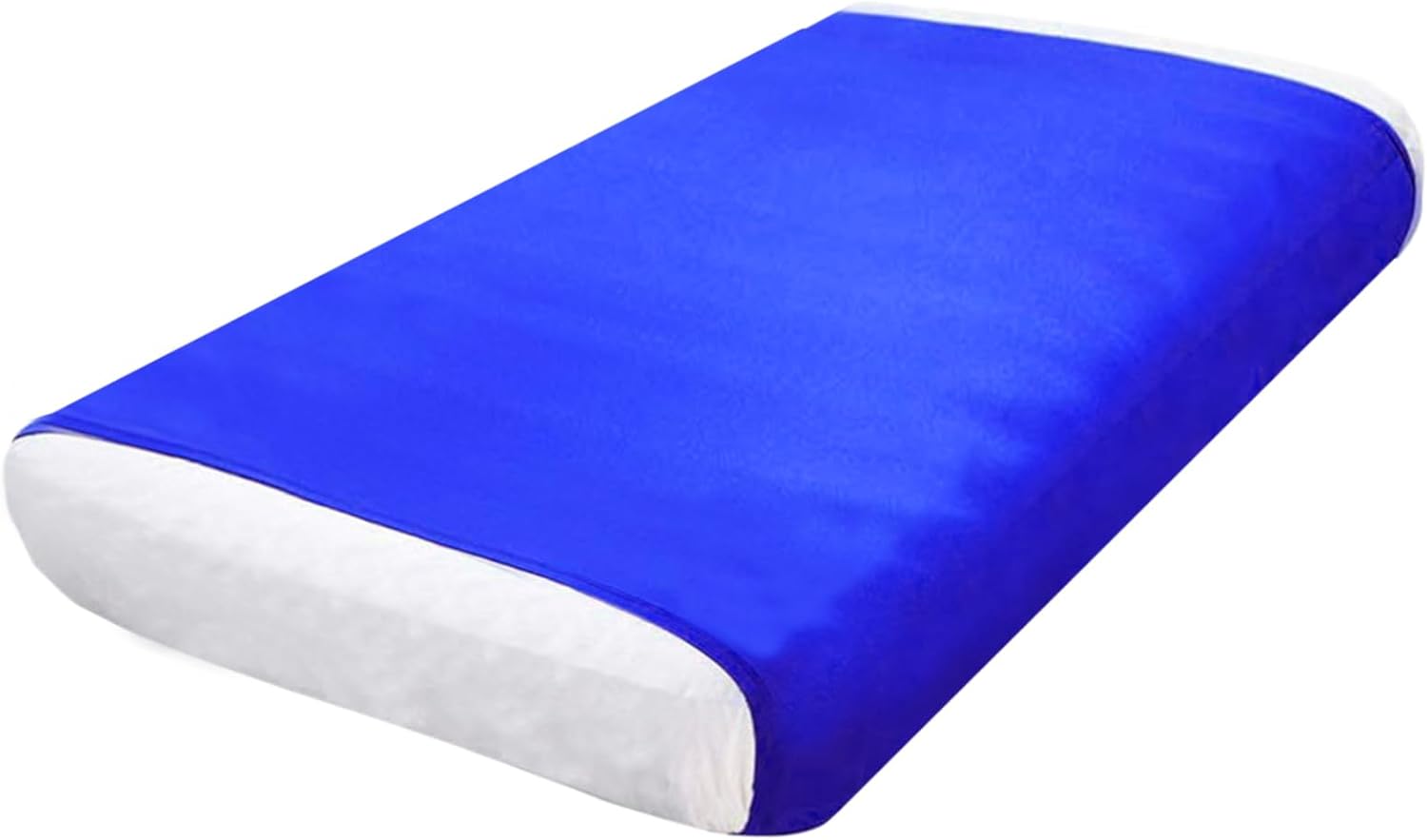 Ntomtuex Sensory Bed Sheet for Compression Reduced Pressure Weighted Blanket to Keep Nice Sleeping Comfortable with Light Breathable Polyester, Blue, 54"x60"