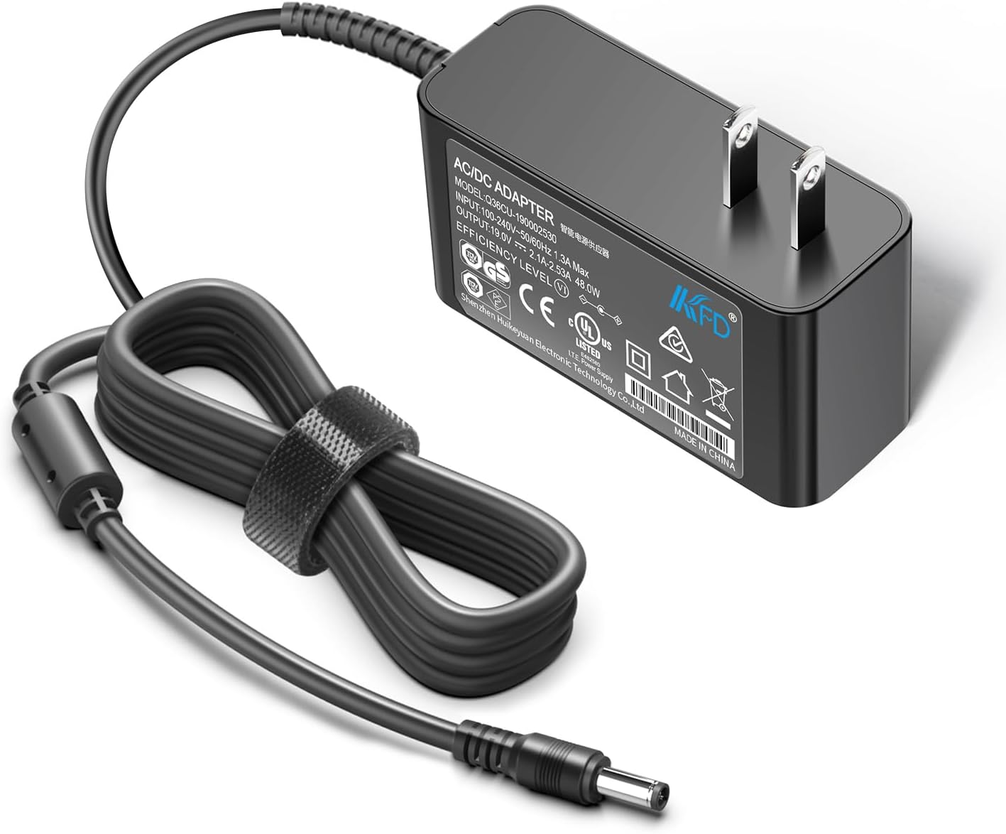 KFD 19V AC Adapter Charger Compatible with Ember Temperature Control Smart Mug 2, Ember Charging Coaster 2, Ember Mug Charger Power Supply Cord